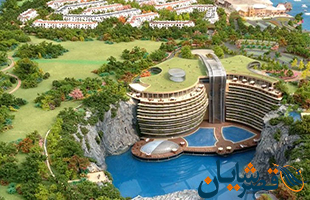 ساخت بزرگترین هتل دنیا در گودال