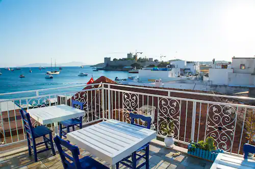 White and Blue Bodrum Hotel